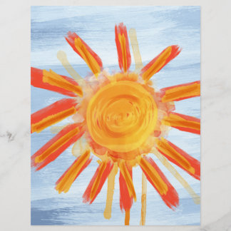 Prospectus 21,6 Cm X 24,94 Cm Circulaire, Peinture au soleil