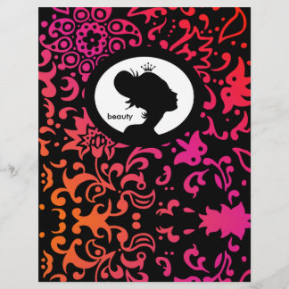 Prospectus 21,6 Cm X 24,94 Cm Circulaire Salon Couronne Tiara Femme Silhouette C