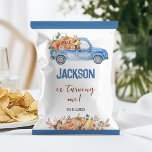 Prospectus 21,6 Cm X 24,94 Cm Citrouille Bleu Camion 1er Anniversaire Sac à Chip<br><div class="desc">Faites de votre petit un premier anniversaire inoubliable avec notre sac à puce Citrouille Blue Truck! Dotés d'un ravissant camion bleu orné de feuilles citrouilles et automnales, ces enveloppements apportent une touche festive à votre célébration. Il vous suffit de modifier, imprimer et assembler pour une fête amusante que vous aimerez!...</div>