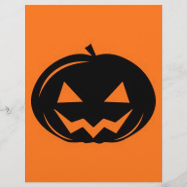 Prospectus 21,6 Cm X 24,94 Cm Citrouille noir (Devant)