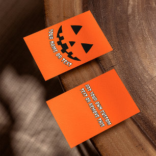 Prospectus 21,6 Cm X 24,94 Cm Citrouille personnalisée Halloween nom & TEXTE PER