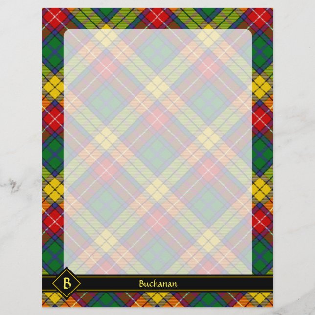 Prospectus 21,6 Cm X 24,94 Cm Clan Buchanan Tartan (Devant)