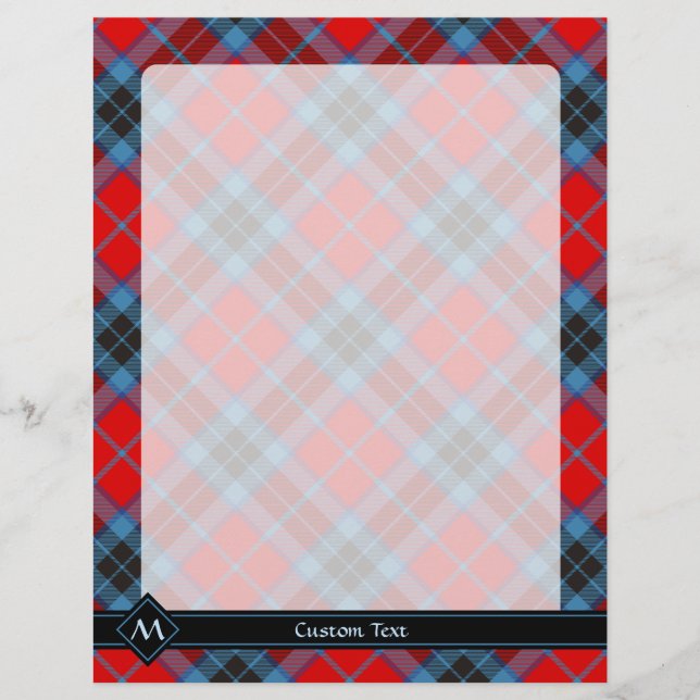 Prospectus 21,6 Cm X 24,94 Cm Clan MacTavish Tartan (Devant)