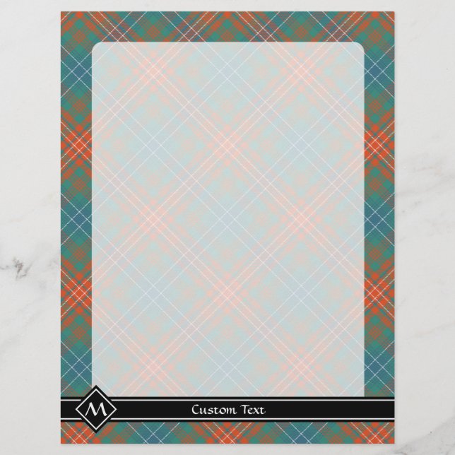 Prospectus 21,6 Cm X 24,94 Cm Clan Wilson Ancienne Tartan (Devant)