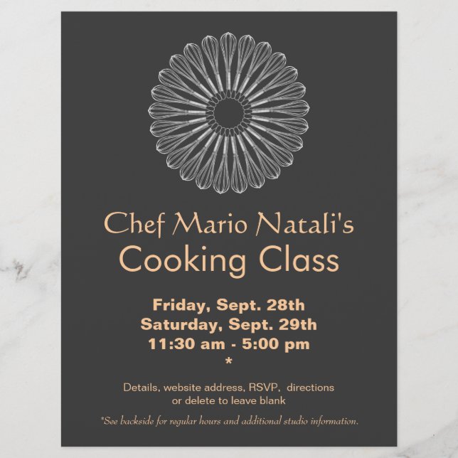 Prospectus 21,6 Cm X 24,94 Cm Classe cuisine Flyer (Devant)