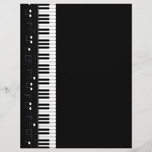 Prospectus 21,6 Cm X 24,94 Cm Clavier pour piano (Devant)