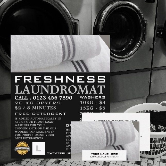 Prospectus 21,6 Cm X 24,94 Cm Clean Towels, romate de rogue, advertising (Créateur téléchargé)