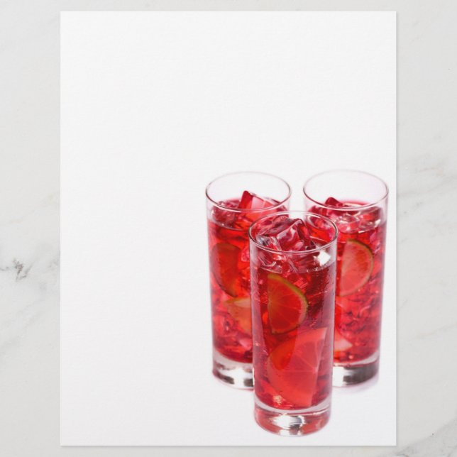 Prospectus 21,6 Cm X 24,94 Cm Cocktail de jus rouge (Devant)