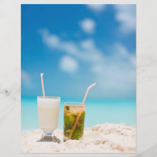 Prospectus 21,6 Cm X 24,94 Cm Cocktails sur la plage