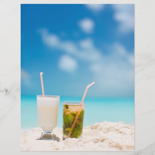 Prospectus 21,6 Cm X 24,94 Cm Cocktails sur la plage (Devant)