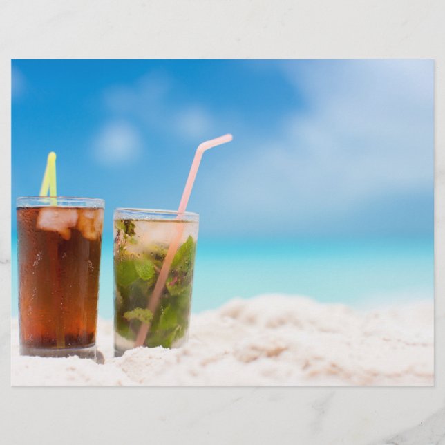 Prospectus 21,6 Cm X 24,94 Cm Cocktails sur la plage (Devant)