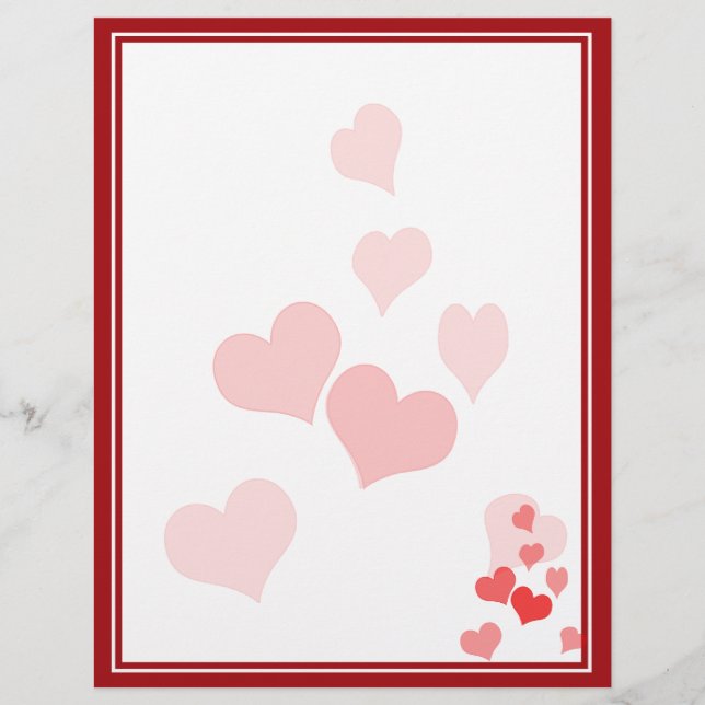 Prospectus 21,6 Cm X 24,94 Cm Coeurs au milieu (Devant)