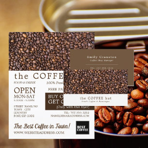 Prospectus 21,6 Cm X 24,94 Cm Coffee Beans, Barista, Café, Coffeehouse Advert