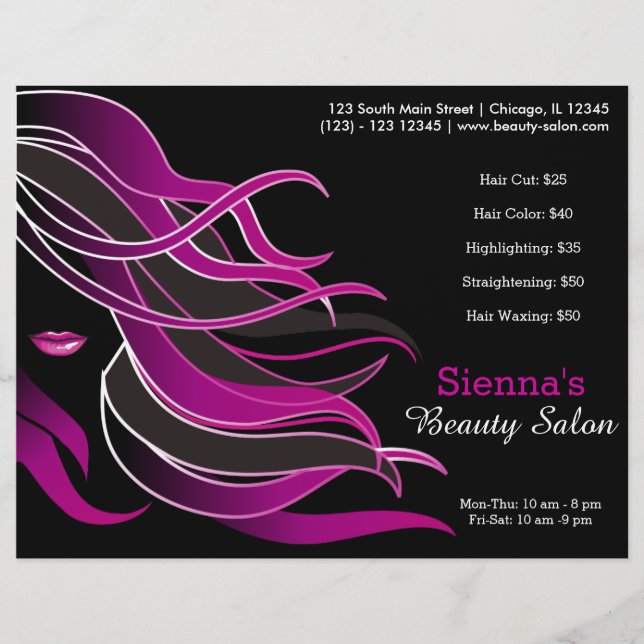 Prospectus 21,6 Cm X 24,94 Cm Coiffeur (Devant)