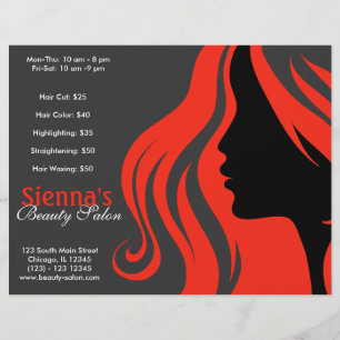 Prospectus 21,6 Cm X 24,94 Cm Coiffeur (brique)