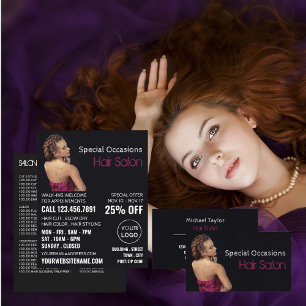 Prospectus 21,6 Cm X 24,94 Cm Coiffure élégante, coiffeur, salon de coiffure