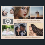 Prospectus 21,6 Cm X 24,94 Cm Collage de photos d'amandes QR Logo Photographie d<br><div class="desc">Brochure marketing beige amande pour un photographe professionnel personnalisé avec vos photos, logos, coordonnées, texte personnalisé et code QR. Flyer photographe professionnel pour promouvoir votre entreprise personnalisée avec six photos sur le côté avec votre logo, nom d'entreprise, slogan, et coordonnées dans russet sur une teinte chaleureuse de beige. Au verso,...</div>