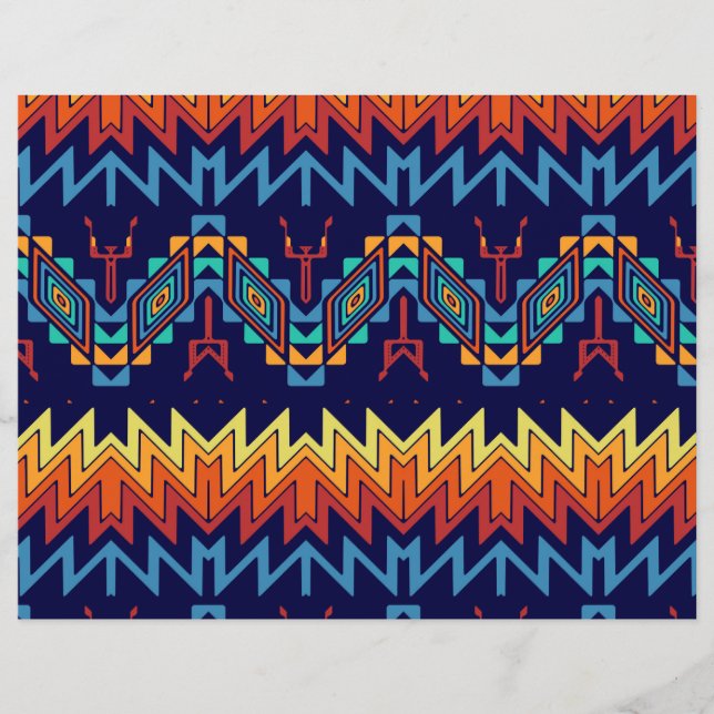 Prospectus 21,6 Cm X 24,94 Cm Conception abstraite de la conception tribale (Devant)
