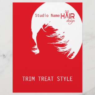 Prospectus 21,6 Cm X 24,94 Cm Conception de coiffure 1 - Flyer, Tarifs