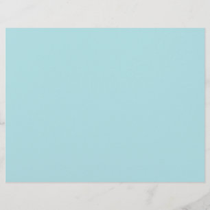 Prospectus 21,6 Cm X 24,94 Cm Conception de couleur unie bleu poudre (B0E0E6) de