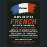 Prospectus 21,6 Cm X 24,94 Cm Conception Drapeau Français, Cours de Français<br><div class="desc">Design Drapeau Français,  Cours De Langue Française Publicité Flyers Par Le Magasin Carte de visite.</div>
