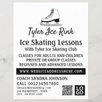 Conception du patinage sur glace, leçons de patina