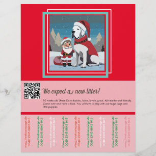 Prospectus 21,6 Cm X 24,94 Cm Couleurs vives vendant flyer Noël