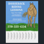 Prospectus 21,6 Cm X 24,94 Cm Cours D'Équitation, Embarquement À Cheval<br><div class="desc">Faites la promotion de votre entreprise de cheval. Que vous cherchiez à vous inscrire à de nouveaux clients pour des cours d'équitation, la promotion de votre entreprise d'embarquement à cheval ou d'autres services liés à l'équitation, ce prospectus est parfait pour promouvoir votre entreprise sur le coffee shop et le babillard...</div>