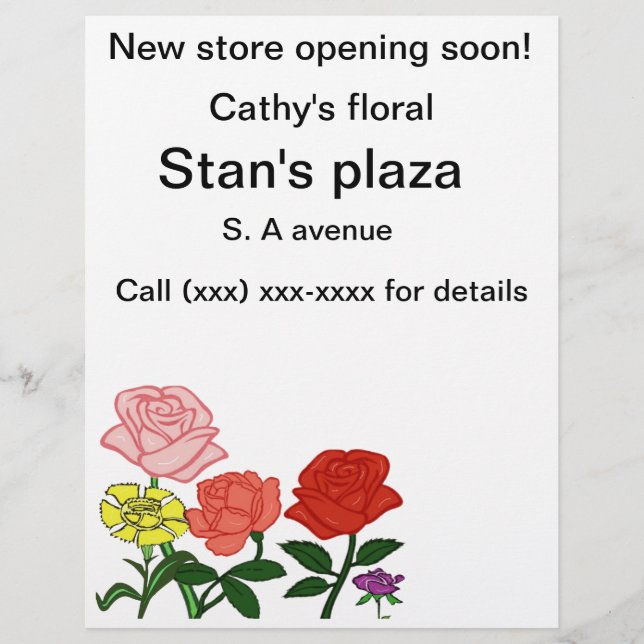 Prospectus 21,6 Cm X 24,94 Cm Créez votre Flyer (Devant)