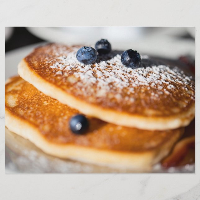 Prospectus 21,6 Cm X 24,94 Cm crêpes aux bleuets (Devant)