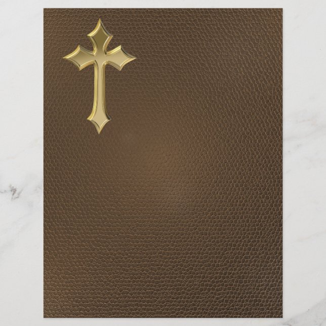Prospectus 21,6 Cm X 24,94 Cm Croix chrétienne (Devant)