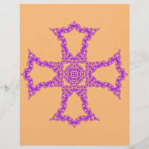 Prospectus 21,6 Cm X 24,94 Cm Croix chrétienne rose Art moderne et esthétique
