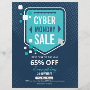 Prospectus 21,6 Cm X 24,94 Cm Cyber Monday Flyer