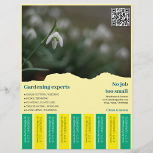 Prospectus 21,6 Cm X 24,94 Cm Déchirure Flyer images carrées Jardinage