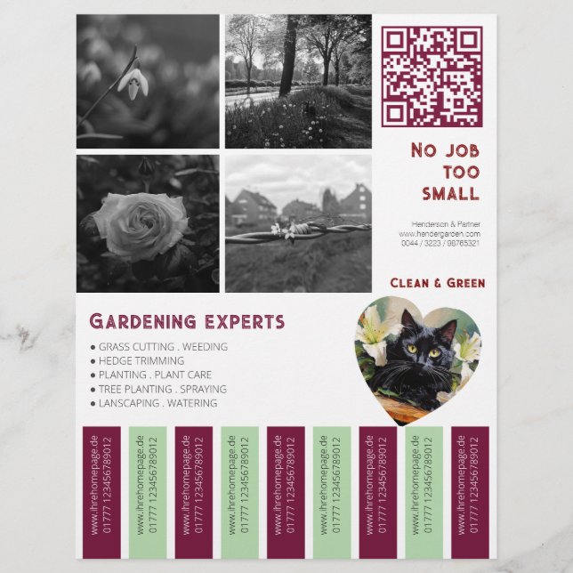 Prospectus 21,6 Cm X 24,94 Cm Déchirure Flyer images carrées tropicales Jardinag (Devant)