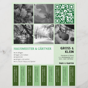 Prospectus 21,6 Cm X 24,94 Cm Déchirure Flyer moderne claire jardinage
