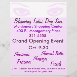 Prospectus 21,6 Cm X 24,94 Cm Dépliant Commercial de Beaux Yeux