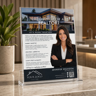 Prospectus 21,6 Cm X 24,94 Cm Dépliant de marketing d'agent immobilier | Agent i