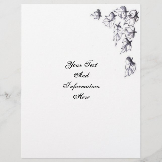 Prospectus 21,6 Cm X 24,94 Cm Dépliant Feuilles qui Tombent (Devant)