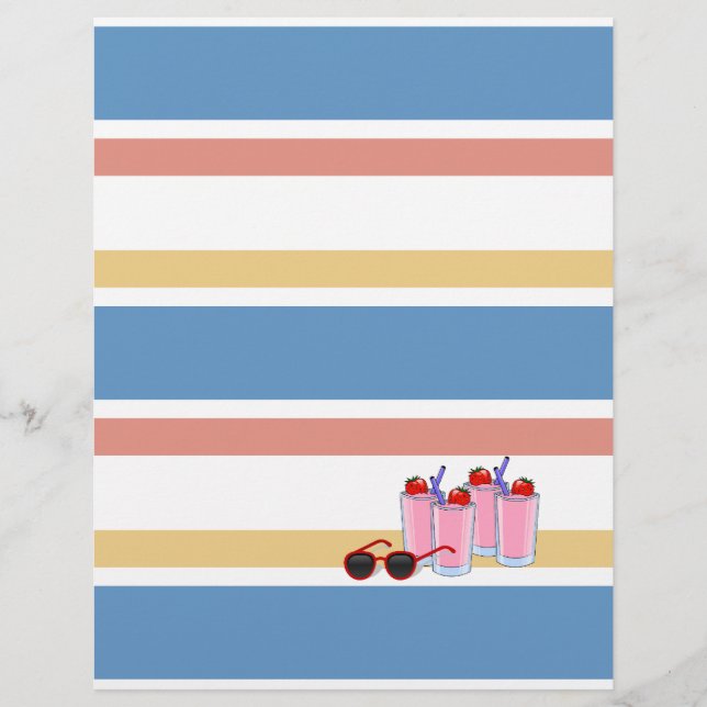 Prospectus 21,6 Cm X 24,94 Cm Dépliant personnalisé été fun (Devant)