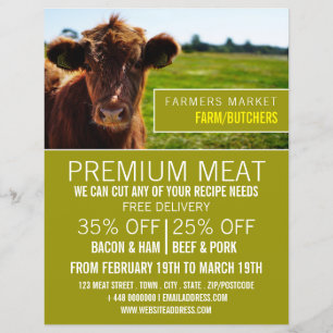 Prospectus 21,6 Cm X 24,94 Cm Dépliant publicitaire pour bovins bruns, agriculte