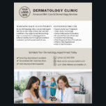 Prospectus 21,6 Cm X 24,94 Cm Dermatologist Skin Doctor Logo QR Neutral Beige<br><div class="desc">Promote your dermatology clinic with a professional, customizable flyer designed to help attract new patients and clearly showcase your services. Ideal for dermatologists, skin care clinics, and medical practices, this flyer allows you to add your logo, clinic information, services, and a QR code that links directly to your website or...</div>
