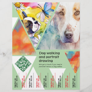 Prospectus 21,6 Cm X 24,94 Cm Dessin de chien Flyers