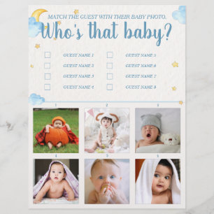 Prospectus 21,6 Cm X 24,94 Cm Devine le jeu de baby shower