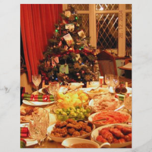 Prospectus 21,6 Cm X 24,94 Cm Dîner de Noël