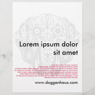 Prospectus 21,6 Cm X 24,94 Cm Doggen Flyer / Wurfblatt