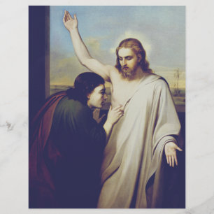 Prospectus 21,6 Cm X 24,94 Cm Douter de Saint Thomas par Silvestro Lega