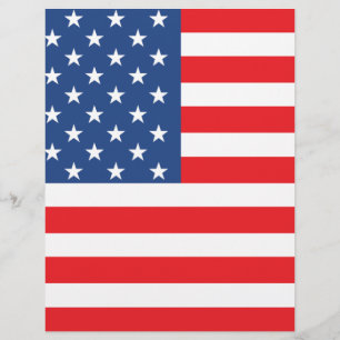 Prospectus 21,6 Cm X 24,94 Cm Drapeau américain