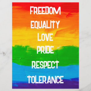 Prospectus 21,6 Cm X 24,94 Cm Drapeau arc-en-ciel gay lesbienne LGBT