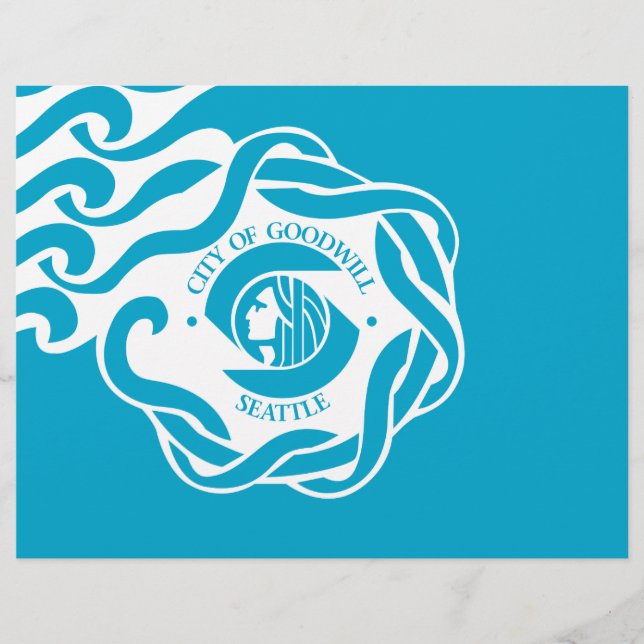 Prospectus 21,6 Cm X 24,94 Cm Drapeau de Seattle (Devant)